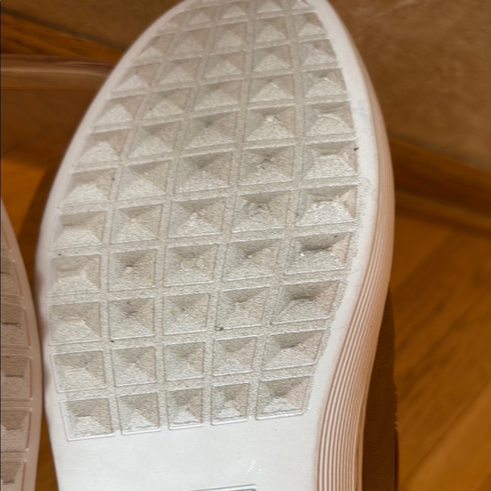 STEVE MADDEN Instax Sneaker Men's Tan Low-Top Laced Faux Leather SZ: 8 Like NEW - Picture 13 of 14